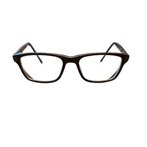 Nike 7090 Black Rectangular‎ Eyeglasses Frames Only Modern Style Green Accents
